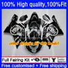 Red flames Injection Mold Fairings For SUZUKI GSX-R750 K4 750CC GSXR600 GSXR-750 04-05 20No.18 GSX-R600 GSXR 600 750 CC 04 05 600CC GSXR-600 GSXR750 2004 2005 OEM Bodys