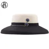 womens di cappello di paglia nera