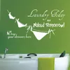 Wall Stickers Funny Laundry Room Decals Home Quotes DIY Removable Posters Decal Decoration Waterproof A256