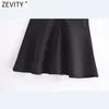 Kvinnor Chic Design Waist Hollow Out Casual A Line Skirt Office Ladies Solid Color Back Zipper Slim Kjolar Mujer QUN741 210416