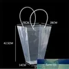 Present Wrap Florist Dekoration Potted Clear Flower Bag Plast Plast Vattentät Bouquet Portable Transparent Collocation Packaging1 Fabrikspris Expert Design Kvalitet