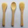 Natural Bambu Spoons Talheres Gelado Gelado Café Colher Eco Amigável Longa Handle Spoon Home Dinnerware 4Style T2I51847