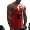 Débardeur de gymnastique pour hommes, imprimé «BEAST», dos en Y, Fitness, sangle légère, ajustement musculaire, Stringer, musculation, t-shirt extrême