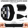 사과 시계에 대한 나일론 패브릭 탄성 스트랩 밴드 스트레칭 스마트 시계 밴드 IWATCH 7 3 4 5 SE 6 시리즈 38mm 40mm 42mm 44mm