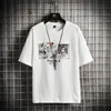GlacialWhale T-shirt oversize Uomo Estate Anime Maglietta stampata Unisex Hip Hop Streetwear giapponese Maglietta Harajuku per 210707