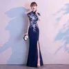 Prom Luxury Boutique Gelegenheid Jurken Banket Evening 'S Cheongsam 2021 Toast Fish Tail Slim Montage Chine Style