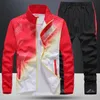 Men's Tracksuits Men's Sportswear Spring Spring Autumn 2 Peça Man Sports Sports Sports Sports Sorty Sweats machine Menom Fashion Print Tamanho