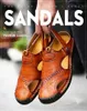 Summer Men's Sandals Genuine Leather Moccasins Soft Shoes Beach Slippers Bohemia