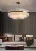 Tube de verre torsadé lustre lampe moderne lumière luxe cristal salon lampe nouvelle chambre de restaurant