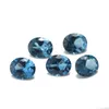 50st 2x3 ~ 13x18mm Ovalshape Loose Blue Syntetic Stone for Smycken Diy Gems Stone 106 #