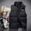 Hommes gilet design bas coton gilet designer hommes sans manches veste épaissir homme femme vêtements garder au chaud manteaux d'hiver en plein air pa251n