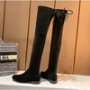 Mulheres Botas Preto Branco Cinza Plataforma Sapatos sobre o Joelho Womens Boot Tênis De Couro Treinadores Esportes Sapatilhas