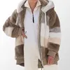 Plus Storlek Faux Fur Jacket Mäns Plysch Coat Försäljning Färg Matchande Hooded Fleece Coat Coats Male