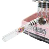 Somking pipes LADY HORNET Glass Cigarette Pipe With 94 MM Pink Smoking One Hitter Pipes 24PCS/Display Filter Tip Tobacco Water Bong Wholesale