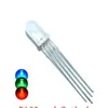 1000pcs 5mm RGB LED Common Anode Light Beads; Manual Control 4-Pin Tri-Color
