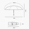 Automatische opvouwbare paraplu voor vrouwen handmatige open winddichte auto regen buiten reizen zon uv mini pocket s parasol 210721