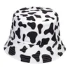 Sun Hat Women Hop Cap for Hats Dairy Panama Striped Fashion Cow Summer Fisherman Hip Men Outdoor Travel Caps Drukuj Bawełniane wiadro