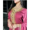 Vêtements ethniques musulman Abaya moyen-orient robe pour femmes diamant ruban dentelle dubaï Dashiki turc Eid printemps/été ample 2022