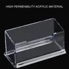 Hooks & Rails 2021 Clear Desk Shelf Box Storage Display Stand Acrylic Plastic Transparent Desktop Business Card Holder