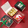 5 pçs / lote natal de embalagem de papel de embalagem caixas de papel de doces biscoito carrier livro desenhos festa favorável série mágica creative nwe