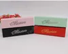 マカロンケーキボックス自家製マカロンチョコレートボックスビスケットマフィンボックス小売紙包装20.3 * 5.3 * 5.3cmブラックピンクグリーンDAF166
