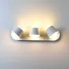 LED 벽 조명 360도 회전 가능한 LED 벽 램프 침실 침대 옆가사물 전기물 벽 마운트 Luminaire 현대 el 장식 210724