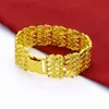 Bohemian Women's 925 Silver Surface 24k Gold Bracelet Golden Chain Noble And Gorgeous Unisex Jewelry Pulseira de senhoras