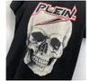 Philipe Plein Shirt Brand Designer Rhinestone Skull Men t Camisetas clássicas de alta qualidade de hip hop streetwear casual top 4995 652