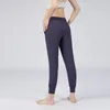 LU LEMONS Sport Loose Fit Yoga Calças Corredores Mulheres Manteiga Suave Treino Ginásio Leggings Dois Bolsos Laterais