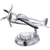 Metal Alloy Airplane Model Aircraft Home Decoration Aromatherapy Ornament Solar Energy Rotate aircraft funny Kid Gift 210924