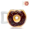 Kreative Donut Keramik Kaffeetassen mit Griff Milch Teetassen Frühstück süße lustige Tasse für Kinder Mädchen Weihnachtsgeschenk