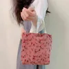 NXY Shopping Väskor Bolso de Mano Pana Suave Para Mujer Bolsa Compras Reutilizable Ecolgica Informal Plegable Ligera Floral Alta 0209