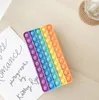 Fidget Zabawki Ołówek Case Colorful Push Bubble Sensory Squishy Stres naprężenia Autyzm potrzebuje Anti-Stres Rainbow Dorosłych zabawka dla dzieci C00056