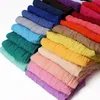 Plooien crinkle voile hijab sjaal voor moslim vrouwen ademende effen islam jersey hijabs dame tulband hoofddoek grote maat hoofd wrap