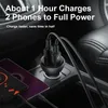 Baseus 45W voiture métal double Charge rapide 4.0 3.0 chargeur USB SCP QC4.0 QC3.0 charge rapide pour iPhone Xiaomi Huawei