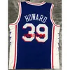 All embroidery 4 styles 39# Howard regular blue basketball jersey Custom men women youth add any number name XS-5XL 6XL Vest