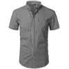 Mens Plaid Katoen Shirt Casual Slim Fit S Button Up Jurk S Merk Business Chemise Camisa Masculino 210809