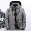 Casual Winter Warm Snow Jackets Herrkläder Vit Duck Down Jacka Parkas Man Thicken Coats Male -20 graders vindbrytare Park 210914