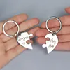 Keychains 2pc Mãe filha Chain Key Chain for Mom Girls Stoneless Aço Amazinha ela é seu único casal Eu te amo a maioria dos anéis de amantes