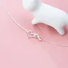 MIQIAO 925 Sterling Silver Heart Shaped Anklet Women's Bracelets On Leg Female Love Foot Chain Fashion Jewelry Length 21.5 CM