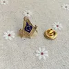 Masonic Freemason Revers Pins Blue Lodge Clutch Back Square and Compass Gold Rhinestone Compasses Gratis Masons Pins Badge