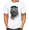 Men's Fashion Crazy DJ Cat Design T shirts Cool Tops Short Sleeve Hipster Tees2159