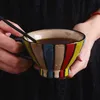 Kreative mehrfarbige hitzebeständige Kaffeetasse Frühstück Milch Keramik El Restaurant Wasser Spezialität Café 210611