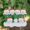 70920A Christmas Tree Ornament Party Decorations 2021 Snowman Family of 2/3/4/5/6 Gift Ornaments for Mom Dad Kid Grandma Fast Ship