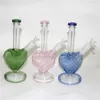 New Design pink Glass Water Pipes Bongs Pyrex hookah with Colorful 14mm Joint Beaker Bong Oil Rigs ash catcher quartz banger
