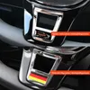 Bilar ratt trim r line emblem klistermärke för golf 7 7,5 mk7 arteon för tiguan passat b8 magotan lavida passat tillbehör