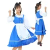 blue maid dress cosplay