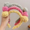 Hair Accessories Girls Cute Bear Ears Plush Simple Hairbands Kids Lovely Ornament Headband Hoops Fashion6514792