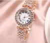 MULILAI Marque 32MM Style Luxueux Femmes Montres Diamant Cadran Blanc Élégant Quartz Dames Montre Bracelet En Or Rose Montres230f