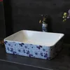 Łazienka Ceramiczne Umywalki Chiny Umywalka Ceramic Counter Ceramic Counfit Smoła Łazienka Counter Sink ProstokulatGood Qty